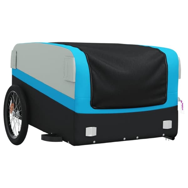 The Living Store cykelanhænger 45 kg jern sort og blå -  Cykeltrailere