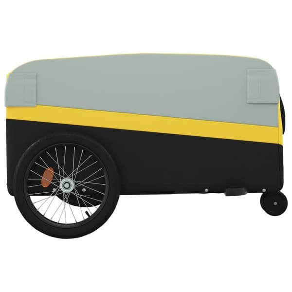 The Living Store cykelanhænger 45 kg jern sort og gul -  Cykeltrailere