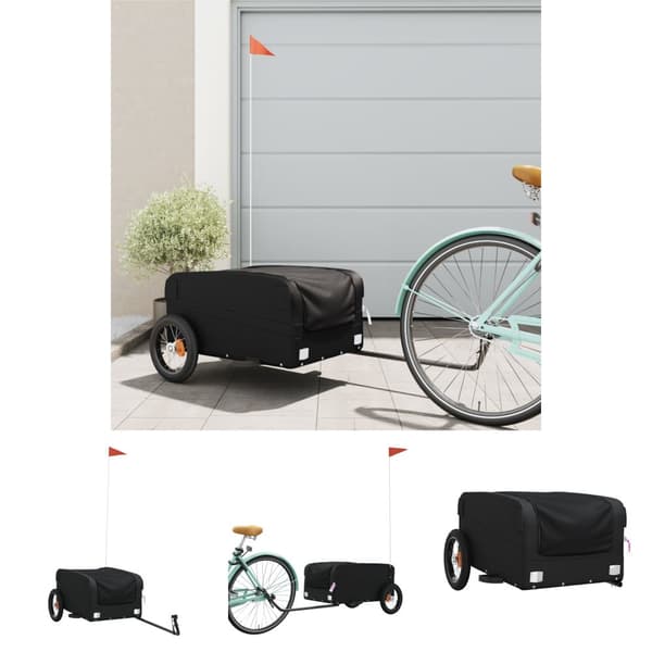 The Living Store cykelanhænger 30 kg jern sort - Cykeltrailere