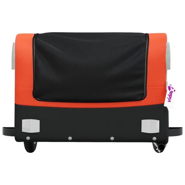 The Living Store cykelanhænger 30 kg jern sort og orange -  Cykeltrailere