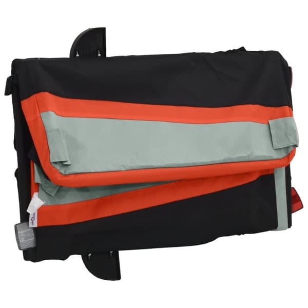 The Living Store cykelanhænger 30 kg jern sort og orange -  Cykeltrailere