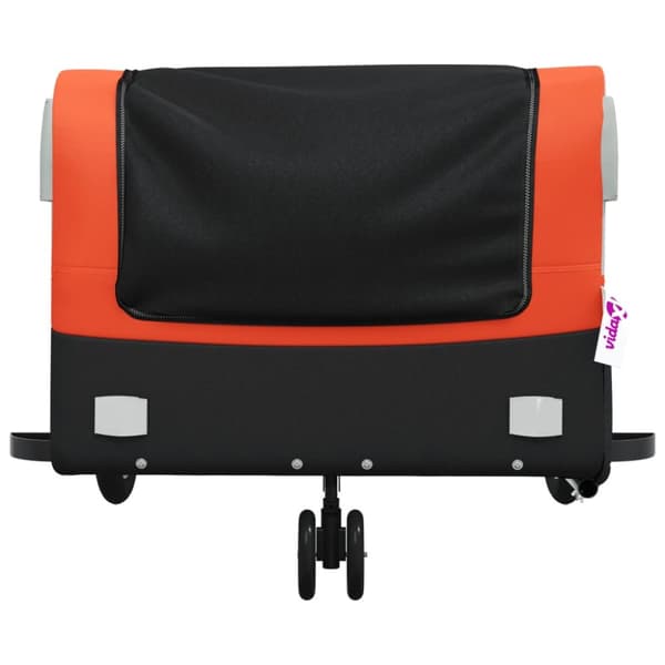 The Living Store Cykelvagn svart och orange 45 kg järn -  Cykelvagnar