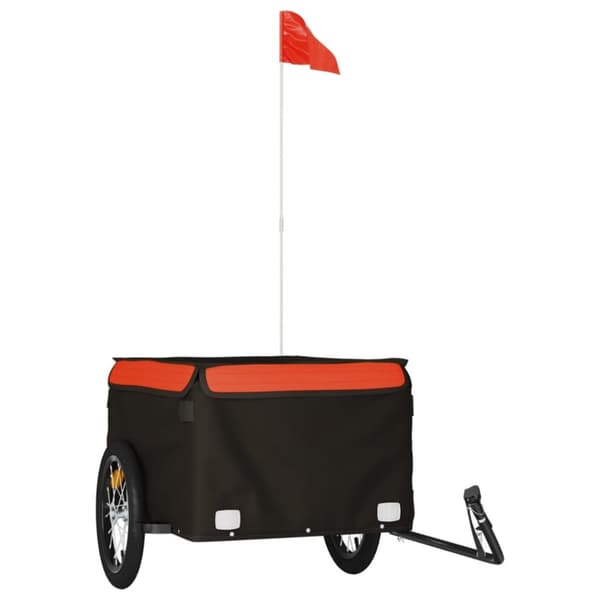 Cykelvagnar - Living Cykelvagn svart och orange 45 kg järn