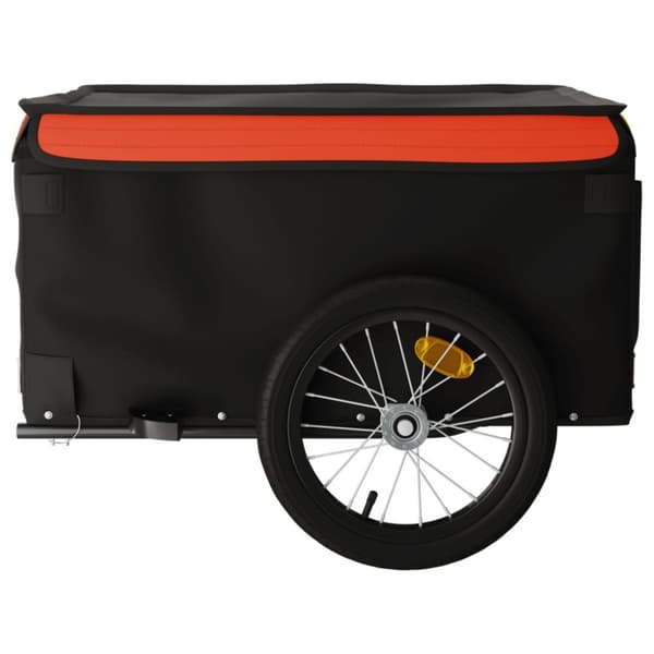 Cykelvagnar - Living Cykelvagn svart och orange 45 kg järn