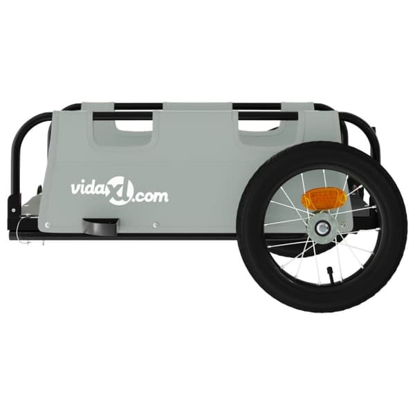 Cykeltrailer oxfordstof og jern grå - Cykeltrailer - Cykeltrailere - Home & Living
