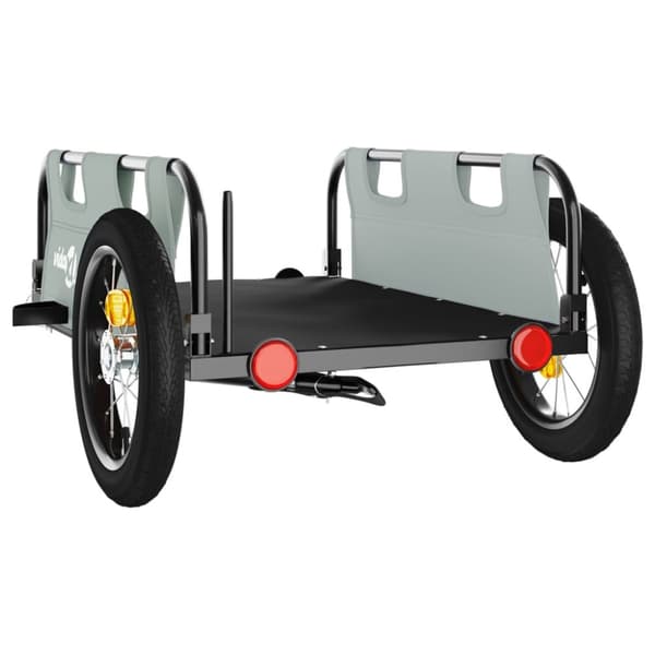 Cykeltrailer oxfordstof og jern grå - Cykeltrailer - Cykeltrailere - Home & Living