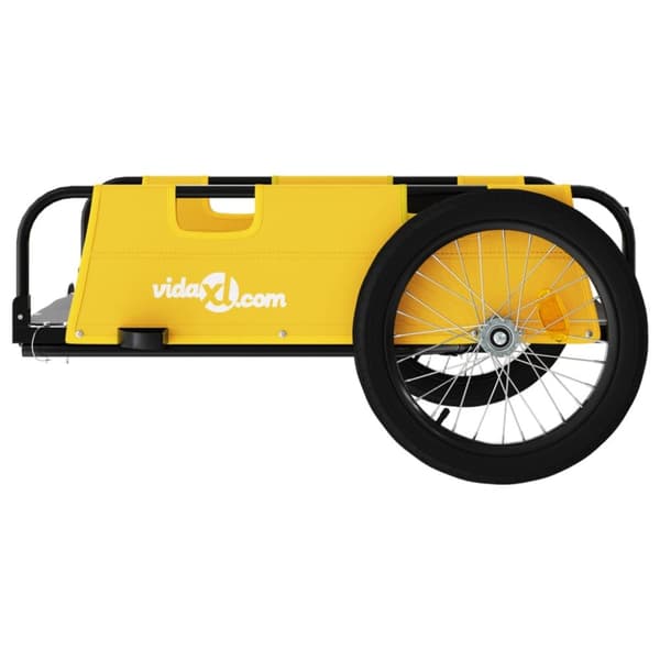 Cykelanhænger oxfordstof og jern gul - Cykeltrailer - Cykeltrailere - Home & Living