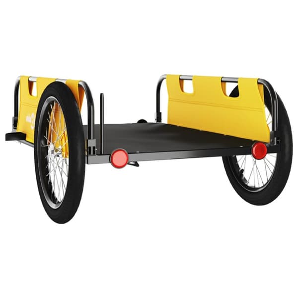 Cykelanhænger oxfordstof og jern gul - Cykeltrailer - Cykeltrailere - Home & Living