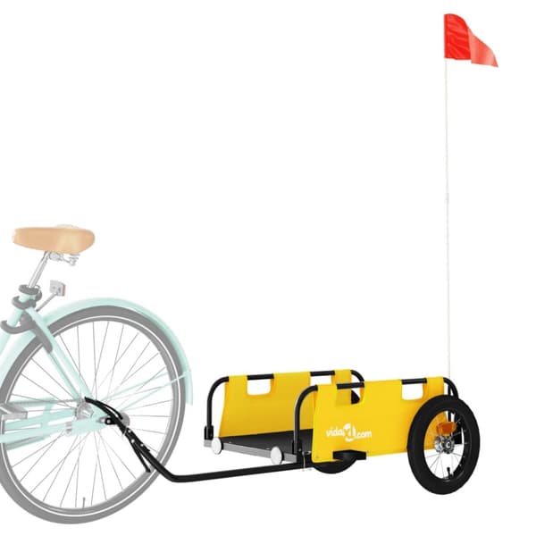 Cykelvagn gul oxfordtyg och järn - Cykelvagn - Cykelvagnar - Home & Living
