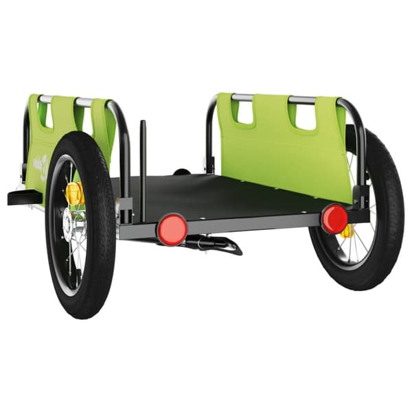 cykeltrailer oxfordstof og jern grøn