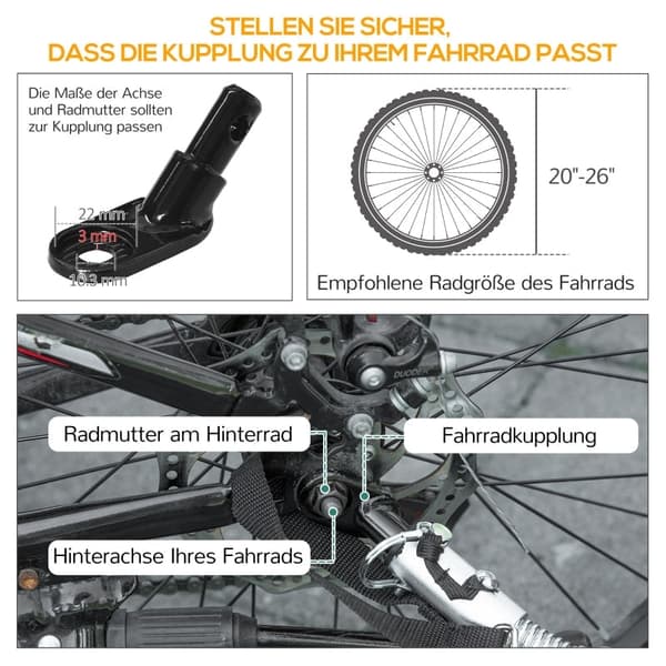Rootz Cykeltrailer - Lasttrailer - Heavy-Duty Transport - Forbedret sikkerhed - Holdbar konstruktion - Overlegen stabilitet - 139 cm x 71,5 cm x 49 cm