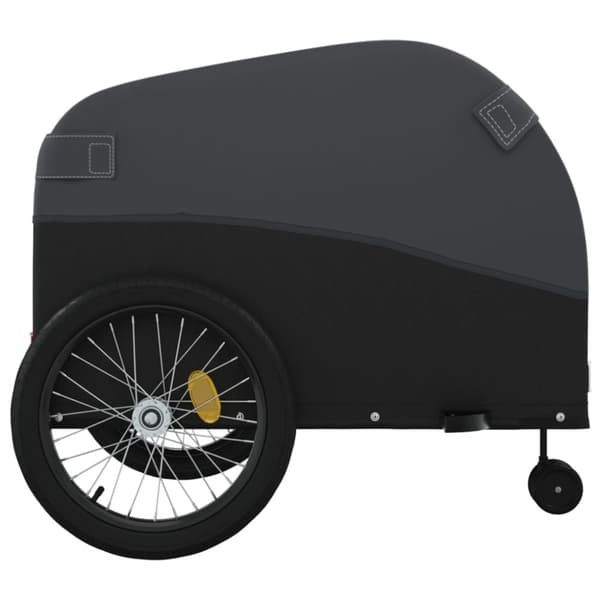 vidaXL Cykelvagn svart 45 kg järn