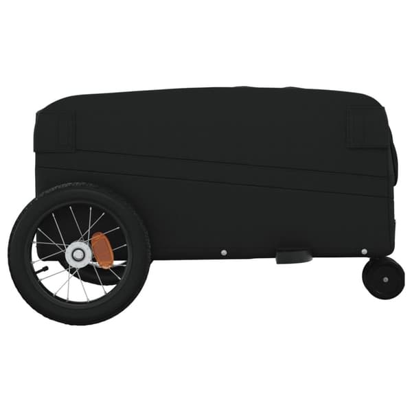 vidaXL Cykelvagn svart 30 kg järn