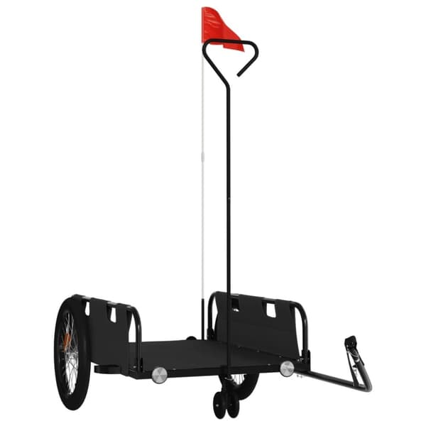 vidaXL cykeltrailer oxfordstof og jern sort