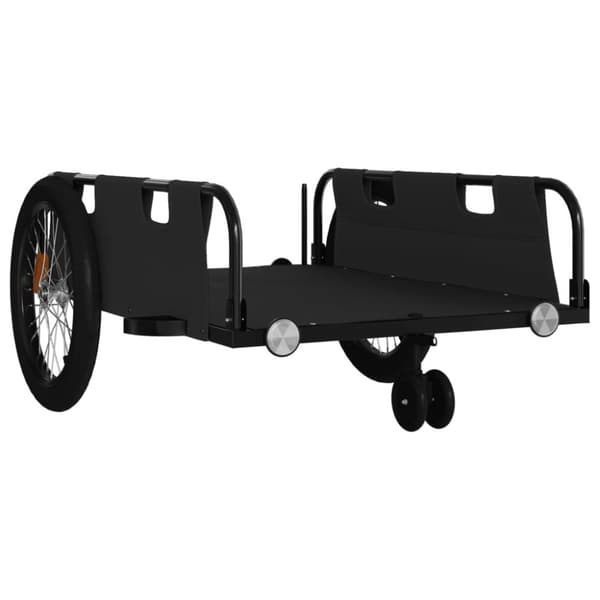 vidaXL cykeltrailer oxfordstof og jern sort