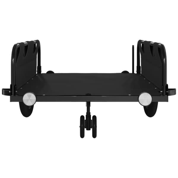 vidaXL cykeltrailer oxfordstof og jern sort