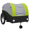 Miniatyrbillede 6 af 11: vidaXL cykelanhænger 45 kg jern sort og grøn