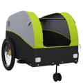 Miniatyrbillede 7 af 11: vidaXL cykelanhænger 45 kg jern sort og grøn