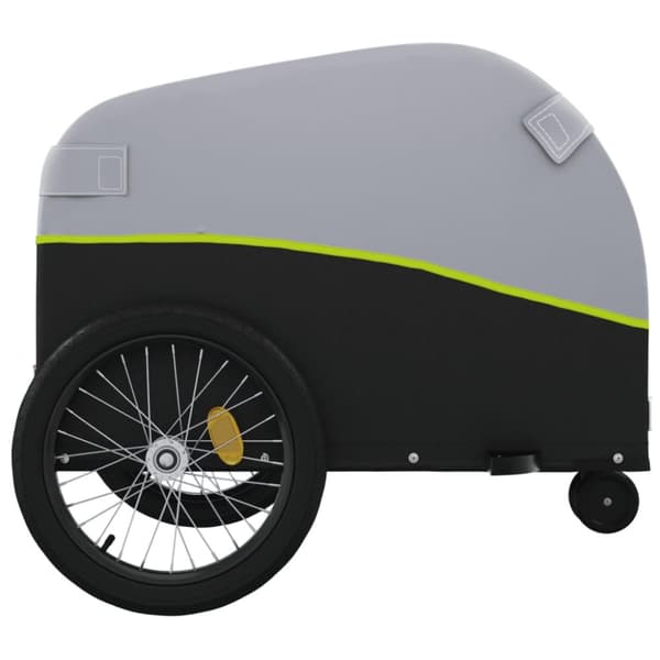cykelanhænger 30 kg jern sort og grøn