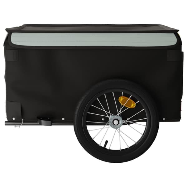 cykelanhænger 45 kg jern sort og grå