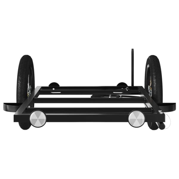 cykelanhænger 122x53x28 cm jern sort