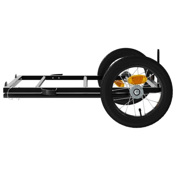 cykelanhænger 122x53x28 cm jern sort