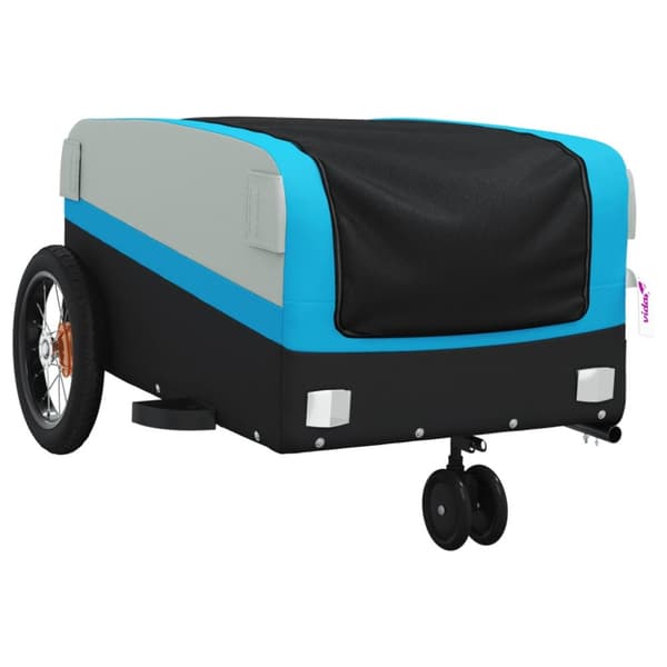 cykelanhænger 30 kg jern sort og blå