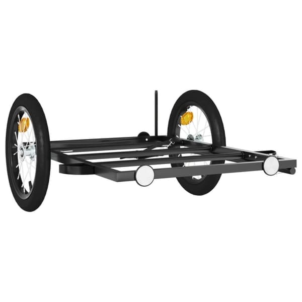 cykelanhænger 126x63x34 cm jern sort