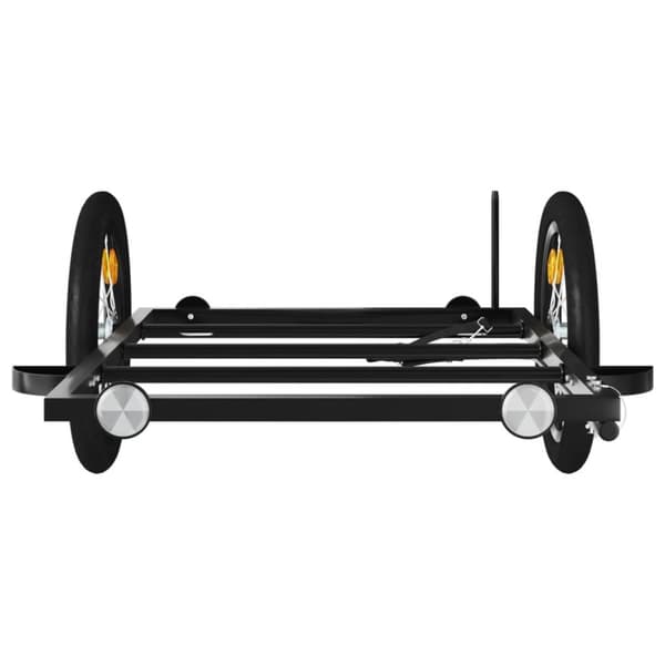 cykelanhænger 126x63x34 cm jern sort