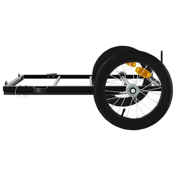 cykelanhænger 126x63x34 cm jern sort