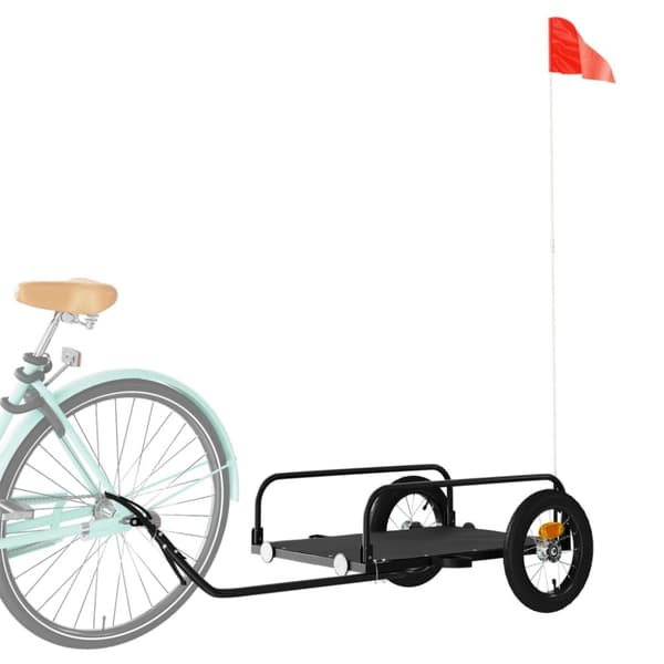 cykelanhænger 122x53x31 cm jern sort