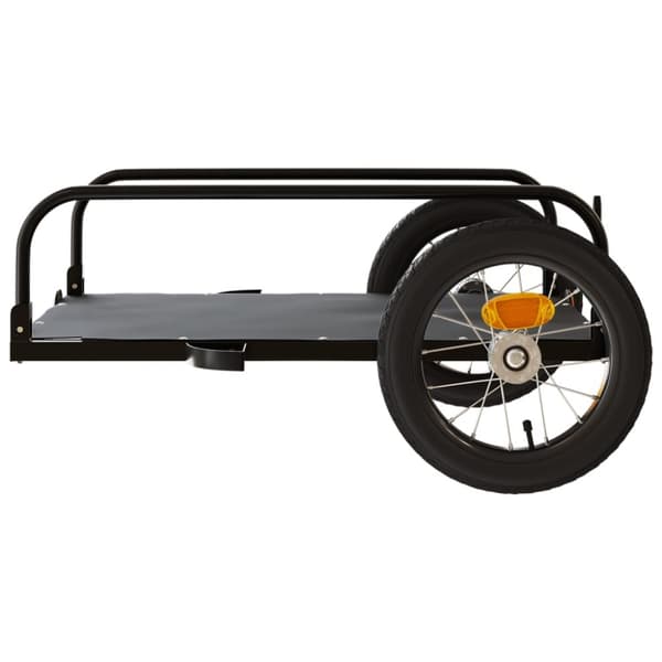 cykelanhænger 122x53x31 cm jern sort