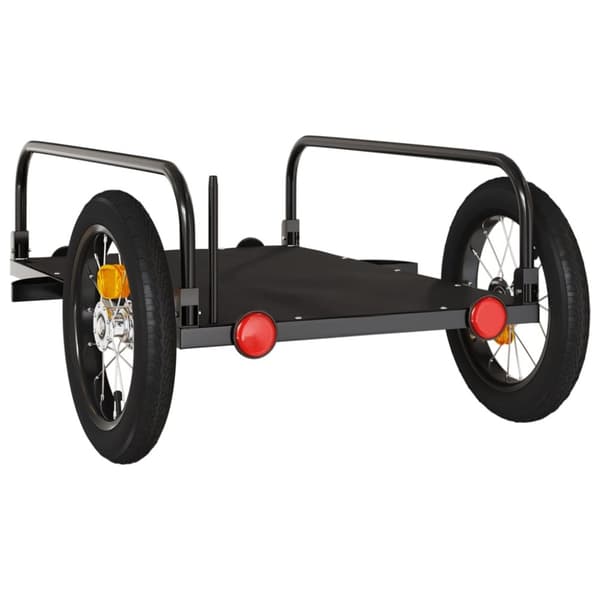 cykelanhænger 122x53x31 cm jern sort