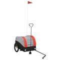 Miniatyrbild 2 av 2: Cykelvagn svart och orange 30 kg järn