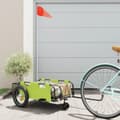 Miniatyrbild 1 av 2: Cykelvagn grön oxfordtyg och järn