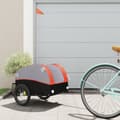 Miniatyrbild 1 av 2: Cykelvagn svart och orange 30 kg järn