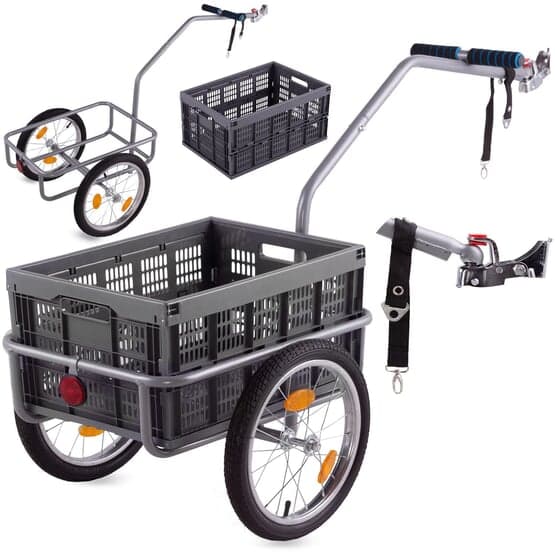Cykeltrailer - Cykeltrailer - Op til 50 Kg - Aftagelig transportkasse