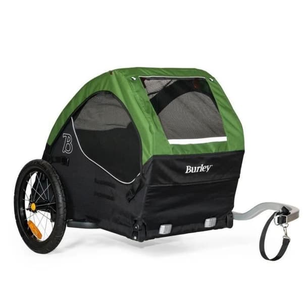Burley Animal Compagnie Tail Wagon trailer - svart/grön - 85x70,5x80 cm