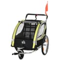 Miniatyrbillede 1 af 9: Børnenes Cykeltrailer, 142x75x101 cm, Gul+Sort