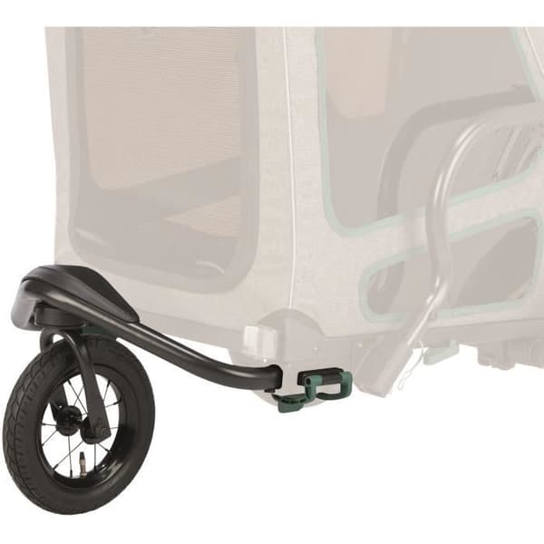 Kit för omvandling av cykeltrailer - Trixie - Jogger - One size - Svart - Svängbar framskärm