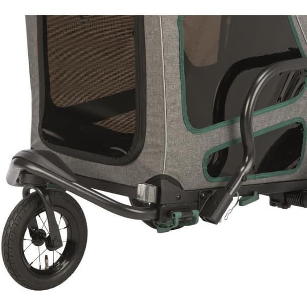 Kit för omvandling av cykeltrailer - Trixie - Jogger - One size - Svart - Svängbar framskärm