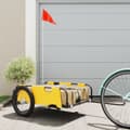 Miniatyrbild 1 av 2: Cykelvagn gul oxfordtyg och järn