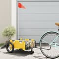 Miniatyrbild 1 av 2: Cykelvagn gul oxfordtyg och järn