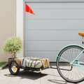 Miniatyrbild 1 av 2: Cykelvagn svart 122x53x28 cm järn