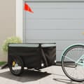 Miniatyrbild 1 av 2: Cykelvagn svart och grå 45 kg järn