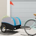 Miniatyrbild 1 av 2: Cykelvagn svart och blå 45 kg järn
