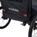 Miniatyrbillede 8 af 11: Cykelanhænger Evobike Väddö Duo Sort/grå
