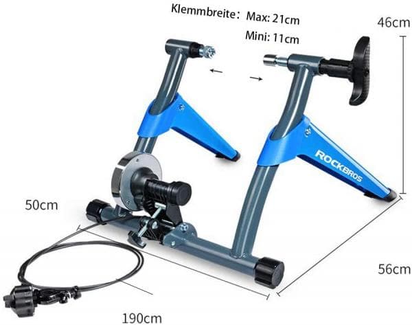 ROCKBROS roller trainer kotikouluttaja pyöräharjoitusvastus polkupyörille kaapeliohjain 8 tasoa