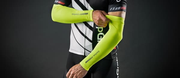 armförlängare cykeltröja, armvärmare cykel, GRIPGRAB ARM WARMERS  HI-VIS Yellow