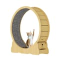 Miniatyrbillede 2 af 2: Katte motionshjul, fiberplade materiale, aftageligt tæppe, egnet til katte,Træfarve